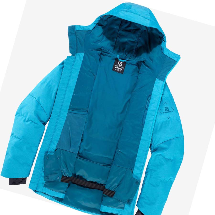 Salomon SNOWSHELTER INSULATED Erkek Ceket Mavi | TR 3299XYU